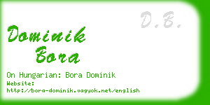 dominik bora business card